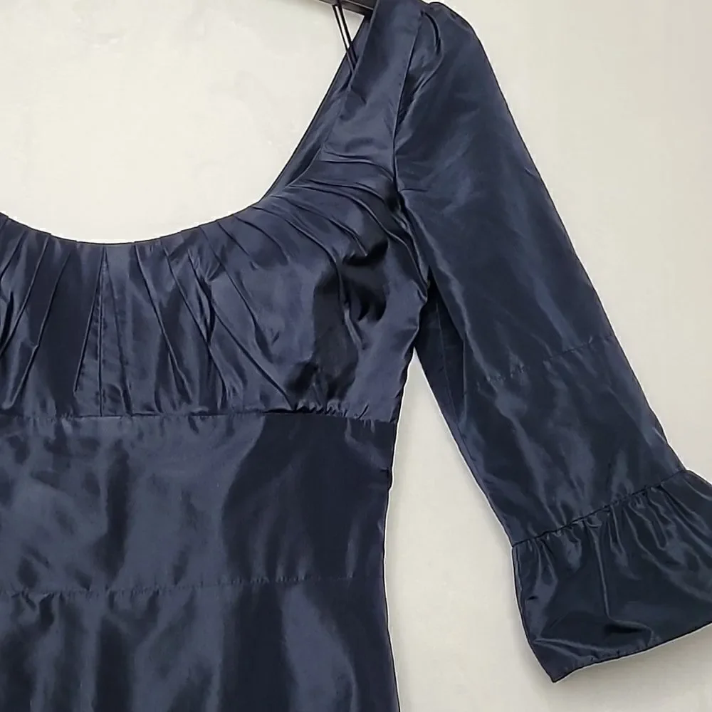 ‎Shawn Ray Fons Silk Ruffled Pleat Dress Size 6